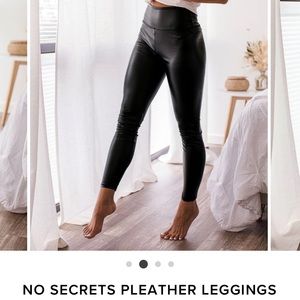 Pleather leggings
